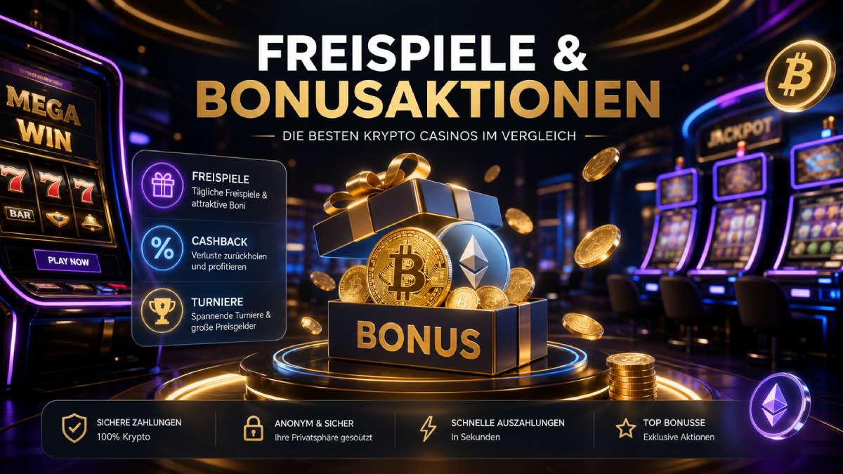 Beste Krypto Casinos für Freispiele und Bonusaktionen