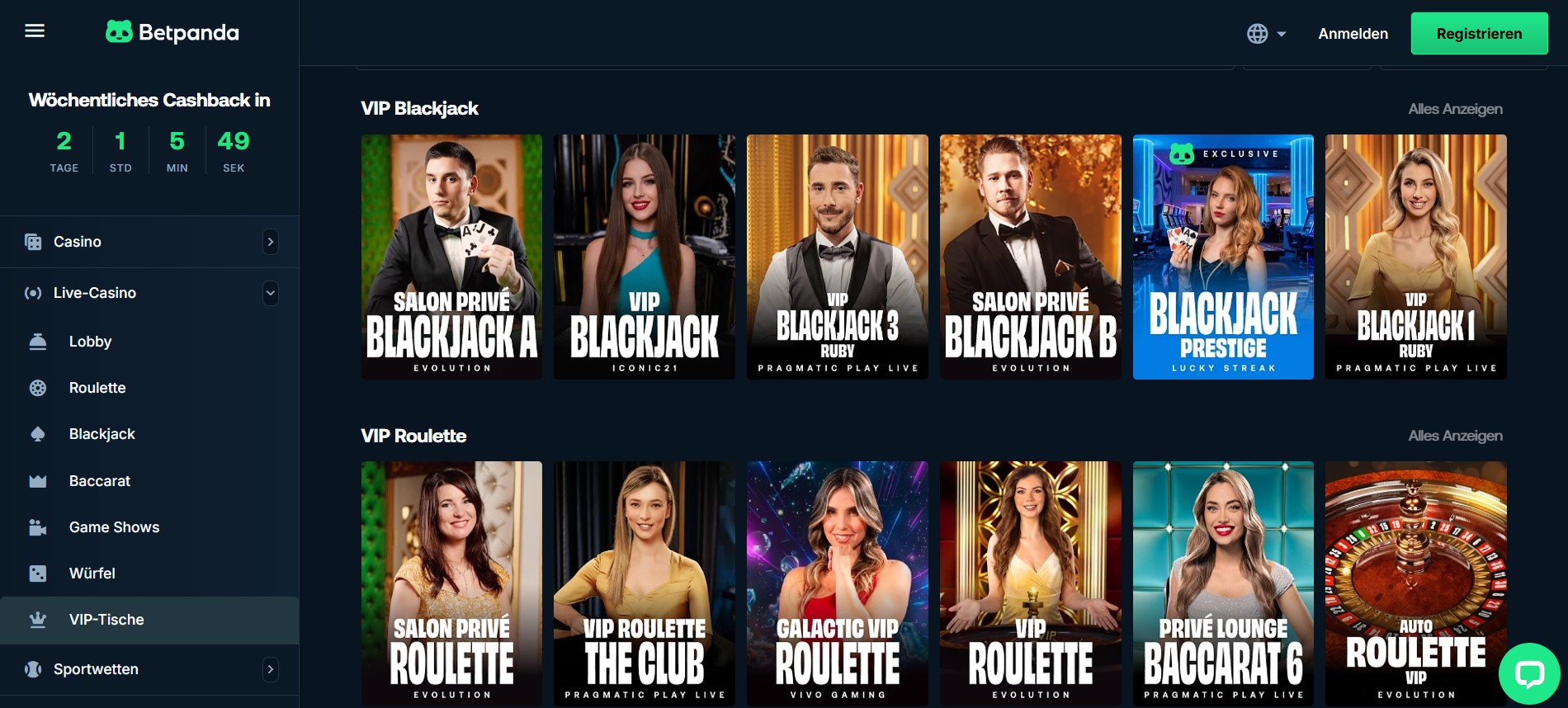 Wer auf der Suche nach einem reinen Krypto Casino mit enormer Spieltiefe ist, wird bei BetPanda fündig. Die Plattform ist voll und ganz auf Blockchain-Zahlungen optimiert und belohnt ihre Nutzer mit einem massiven Willkommensangebot von 100 % bis zu 1 BTC sowie einem wöchentlichen Cashback von 15 %.